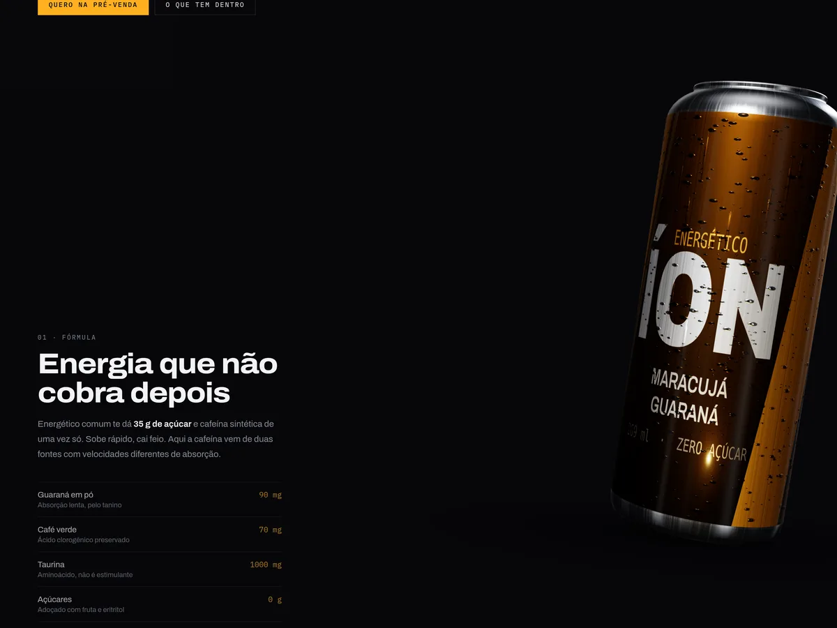 Lata do energético ÍON